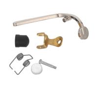 Baluue Juego de Válvula de Desagüe para Trombón Llave de Paso de Agua 6 Piezas Soporte de Goma Repuestos Resistentes para Reparación y Mantenimiento de Instrumentos de Viento Metal