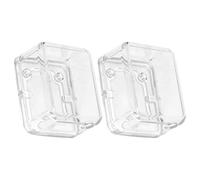 Baluue Kit Caja de Música Manivela Transparente, Piezas de Acrílico para Reparación y Bricolaje, 2 Unidades, Accesorio Seguro para Proyectos Infantiles y Manualidades Creativas