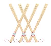 Baluue Kit de 5 Varillas de Masaje de Bambú para Cuello y Espalda, Masajeador Corporal Manual Profesional de Percusión, Adecuado para Oficina y Viaje