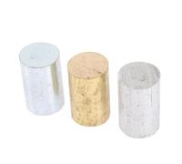 Baluue Kit de Cilindros de Cobre Aluminio y Hierro para Investigación de Densidad Metálico y Seguro para Experimentos de Física Aula