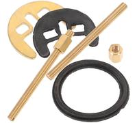 Baluue Kit de Fijación para Grifo de Cocina de Latón Doble Orificio Tuerca Antiaflojamiento y Arandela de Sujeción para Lavabo Accesorio Duradero para Instalación y Reparación