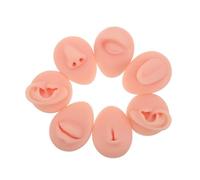 Baluue Kit Práctica Piercing Modelo Silicona Suave Cuerpo Nariz Boca Oreja Lengua Reutilizable Fácil Limpieza para Entrenamiento y Demostración