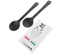 Baluue Kit Profesional de Examen Visual con Tabla Doble Cara y Oclusor Manual para Ópticos Estudiantes y Uso Médico Consulta Escuela y Hogar Evaluación Precisa de Agudeza Visual Pies y