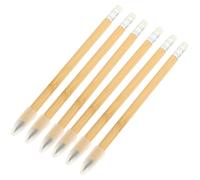 Baluue Lápices Eternos de Cuerpo de Madera de 6 Piezas Reutilizables para Dibujo Técnico y Escritura Creativa sin Tinta ni Necesidad de Sacapuntas Ideales para Estudiantes y Artistas