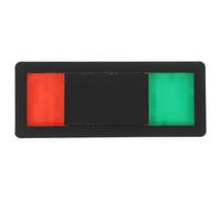 Baluue Letrero de Privacidad Magnético para Puerta Corrediza 10X4 CM Señal de Oficina y Baño Indicador Ocupado y Desocupado Rojo y Verde Señal sin Texto ABS Rectangular