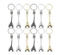 Baluue Llavero Colgante Torre Eiffel 12 Piezas Aleación de Zinc en Colores Dorado Plateado y Cobre Antiguo Llaveros Decorativos para Bolsos y Mochilas Adornos para Fiestas y Regalos