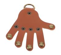 Baluue Llavero para Hombre Forma de Palma, Llavero Divertido y Ligero en Color Marrón, Colgante Portátil para Llaves de Coche y Mochila, Accesorio Original y Seguro para Uso Diario