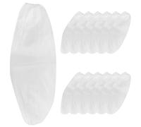 Baluue Mangas de Brazo Ajustables Resistentes al Desgaste 50 Piezas Blancas Transpirables para Limpieza y Protección Hogar Mangas Elásticas Cómodas y Duraderas