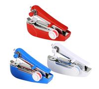 Baluue Máquina de Coser Portátil Manual Mini de 3 Piezas Función Básica, Material Metálico y Plástico, Adecuado para Viajes y Uso Exterior