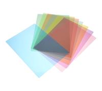 Baluue Marcadores de Guía de Lectura PET Coloridos Tiras de Seguimiento Transparentes PVC 8 Piezas 8 Colores Tamaño A4 Profesores Herramienta Didáctica para Dislexia y