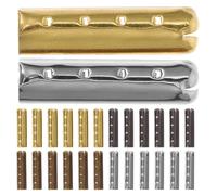 Baluue Metálicas para Cordones de Zapatos Material Metálico Resistente 40 Puntas Elegantes y Fáciles de Usar para Reparación y de Calzado