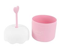 Baluue Mini Dispensador Espumador para Limpieza Facial, Portátil y Práctico, Botella Rosa de Burbujas para Leche Limpiadora, Dispositivo Manual para Espuma Densa Rápida, Adecuado