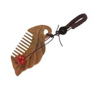 Baluue Mini Peine De Madera De Colgante Peine De Para Mujeres Souvenir Para Estilistas Accesorio Práctico Para Masaje y Corporativos