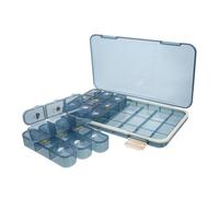 Baluue Organizador De Portátil Caja De Almacenamiento y Dividida Pastillero De Compartimentos Para y