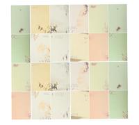 Baluue Papel de Carta Tradicional Estilo Antiguo Diseño de Tinta China 80 Hojas 10 Estilos Diferentes Papel Resistente para Escritura Felicitaciones y Manualidades Decorativas