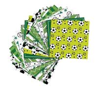 Baluue Papel de Obsequio de Fútbol Infantil 24 Piezas Diseño Temático de Balón para Fiestas y Cumpleaños Papel para Envolver Regalos de Jugadores y Decoraciones de Fiesta de Fútbol