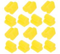 Baluue Parachoques de Silicona Amarillo para Trombón y Instrumentos de Viento, 4 Mm de Grosor, 20 Unidades, Silenciador Práctico para Práctica y Protección de Instrumentos de Latón