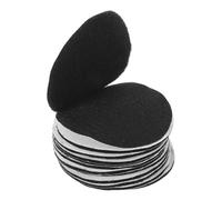 Baluue Parches Autoadhesivos para Árbitro Redondos 100 Mm Negros, 12 Unidades, Punto Adhesivo de Gancho y Bucle, Reutilizables y Compatibles Ropa, Mochilas y Equipos Deportivos