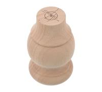 Baluue Pata de Madera Maciza Tallada para Muebles 8x12 Cm Pata Redondeada Cilíndrica de Soporte para Sofá Mesa de Comedor y Gabinete para Muebles de Salón