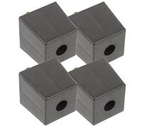 Baluue Patas para Muebles Cuadradas y Redondas 4 Piezas, Repuesto Metálico y Plástico, Altura Aumentada, Compatibles Sofá, Silla, Cama, para Hogar y Oficina