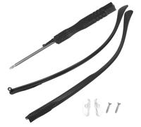 Baluue Patillas de Repuesto para Gafas Diseño y Material Tr90 Negro, Accesorios Fáciles de Instalar para Montura de Anteojos, de Brazos de Recambio