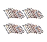 Baluue Pegatinas de Pared Autoadhesivas Vintage para Marcos de Fotos 32 Piezas 15X13 CM 8 Unidades por Diseño Calcomanías de PVC Resistentes para Decoración Creativa de Sala y