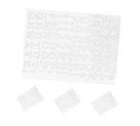 Baluue Pegatinas Termoadhesivas y Símbolos para Tela Set 4 Piezas Blanco Tamaño 27X185 CM Transferibles para Camisetas y Mochilas Parches Adhesivos para Manualidades