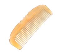 Baluue Peine de Cuerno de Oveja Natural Antistático Masajeador para Cabello y Cabelludo Hecho Mano Amable Estimula Circulación para Salón y Doméstico