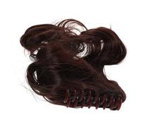 Baluue Pelucas De Mujer Pinzas De Extensiones De Cabello Ondulado Natural Color Marrón Oscuro Para Uso Diario