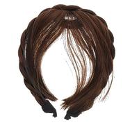 Baluue Pelucas Sintéticas Flequillo Al Aire Extensiones De Cabello Frente Flequillo Frontal Para Mujeres y Niñas