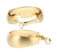 Baluue Pendientes Aros Metálicos Vintage Redondos Dorados Huecos Gruesos Elegantes para Mujer y Niñas Diario y de Cumpleaños