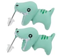 Baluue Pendientes de Perno Forma de Animal Dinosaurio, Joyas Creativas Orejas, Material Plástico, Cadena Colgante, para Aniversario de Boda o Día Madre