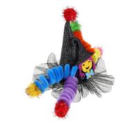 Baluue Pinza Pelo Forma de Sombrero de Bruja Pequeña para Halloween Accesorio para Disfraces Infantiles Horquilla Ligera y Colorida para Fiestas y Cosplay de Niñas