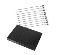 Baluue Pinzas Aligátor con Base para Pintura de Modelos Herramienta para Hobby DIY Clips Pequeños para Aerografía y Secado Color Negro con Cabezal Suave Unidades