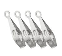 Baluue Pinzas Portátiles para Pollo y Ganso, 4 Unidades de Acero Inoxidable, Compactas y Reutilizables para Eliminar Plumas y Pelos, Accesorio Ligero para Cocina y Granja