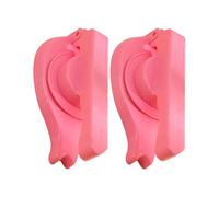 Baluue Prensa para Envoltorios de Dumplings 2 Piezas, Molde Manual de Plástico Rosa para Hacer Bolas de Masa Hervida y Wonton, Herramienta de Cocina Práctica y Fácil de Usar