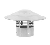 Baluue Protector de Lluvia para Chimenea y Tubo de Estufa de Acero Inoxidable, Tapa Redonda con Ventilación, Resistente a Condiciones Climáticas Adversas, Adecuado para Estufas de Leña