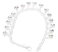 Baluue Pulsera Navideña Dijes de Campanita Pequeña Color Plateado Ligera y Cómoda 1 Unidad para Fiestas Reuniones y Decoración Navideña