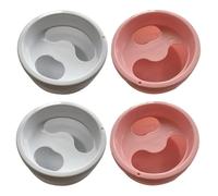 Baluue Recipiente para Remojo de Arte de Uñas de Plástico Abs 4 Piezas Cómodo y Amigable Piel para Manicura Profesional y Cuidado en Casa Color Aleatorio