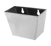 Baluue Recogedor de Tapones para Terraza de Acero Inoxidable con Orificios de Drenaje Cubo para Tapones de Rosca Soporte Resistente Intemperie para Jardín y Porche Gran Capacidad para