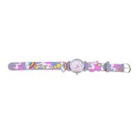 Baluue Reloj Infantil de Dibujos Animados Unicornio, Correa de Silicona Violeta, Reloj Práctico y Ligero para Niños, Estudiantes y Uso Diario, Tamaño Pequeño