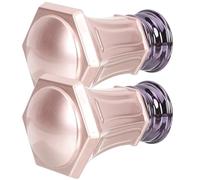 Baluue Remates Metálicos para Barra de Cortina Ventana, Decoración Rosa Oro, Extremos Decorativos Resistentes al Desgaste, Accesorios para Hogar y Oficina, 2 Piezas