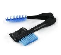 Baluue Rizador de Pestañas Portátil Material Plástico y Fibra Artificial Peine Plegable Doble Cabezal para Cejas de 3 Piezas Adecuado para Llevar Bolso