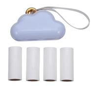 Baluue Rodillo Quitapelusas Portátil 1 Quitapelusas Forma de Nube Azul y 4 Rollos de Recambio Adhesivos Mini Rodillo Quitapelos para Ropa Muebles y Viaje Elimina Pelo de Mascotas y