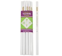 Baluue Set de 12 Lápices de Cera para Uñas en Madera Blanco, Herramienta para Decoración y Punteado de Uñas Natural y Postizas, Adecuado para Diseños DIY en Casa