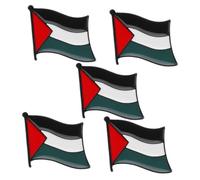 Baluue Set De 5 Broches De Aleación De Zinc Diseño Bandera De Palestina, Pines Decorativos Para Ropa y Mochilas, Ligeros y Versátiles, Accesorios Patrióticos Para Fiestas y Eventos