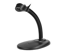 Baluue Soporte Base Código de Barras Escáner para Portátil de Plástico Negro, Fácil de Instalar, Compatible Distintos Lectores para Oficina y Comercio
