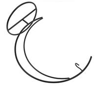 Baluue Soporte Colgante de Hierro para Plantas Aire con Base para Terrario y Globo de Vidrio Decoración Práctica para Hogar Oficina Jardín y Eventos