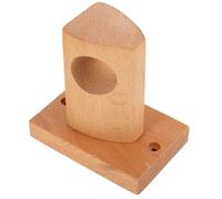 Baluue Soporte para Barra de Cortina de Madera Soporte de Pared para Barra de Ducha Fijo Tipo B Diseño Rústico Adecuado para Baño y Armarios