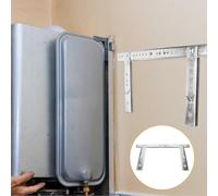 Baluue Soporte para Calentador de Agua Eléctrico Tipo Pórtico de Hierro 3 MM Grueso Compatible Paredes Huecas Soporte de Pared para Cilindro Instalación Rápida y Compacta